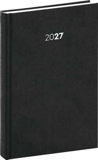 Agenda zilnică Notique Balakon 2027 neagră 15 × 21 cm
