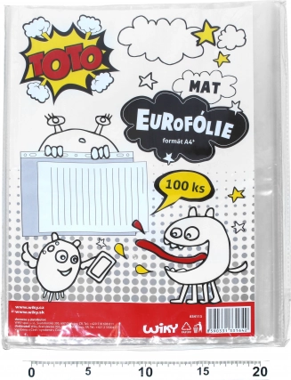 Înveliș suspendat transparent format U A4 mat