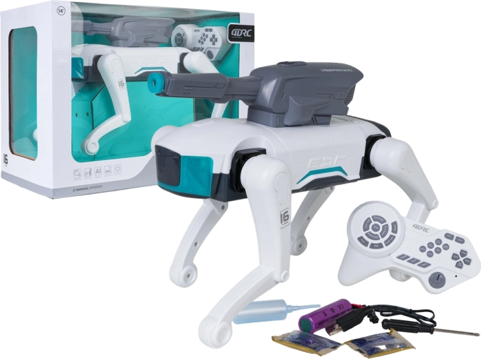 Câine robotizat controlat de la distanță KEEPER 300 cu blaster cu gel