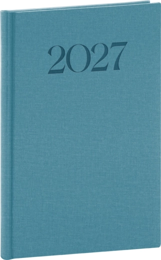 Agendă săptămânală Notique Biella 2027 albastră 15 × 21 cm