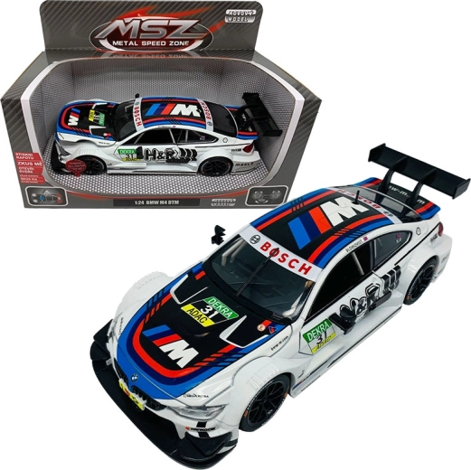 Model metalic BMW M4 1:24 cu lumini și sunete