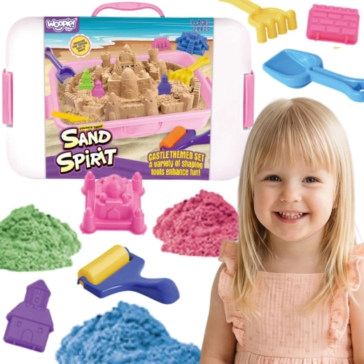 Woopie Sand Spirit nisip kinetic – set castel și palat 24 piese
