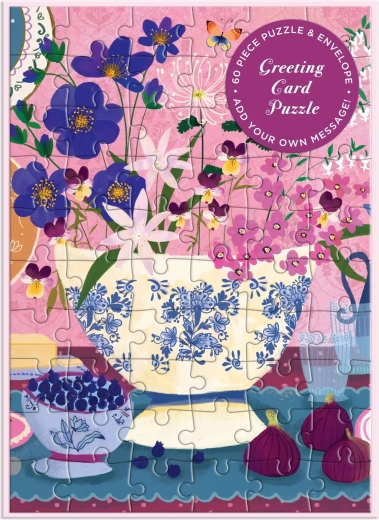 Puzzle cu urare Galison „Arta aranjării mesei” (60 de piese)