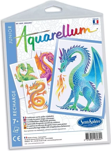Sentosphere set de imagini acuarelă junior – dragoni