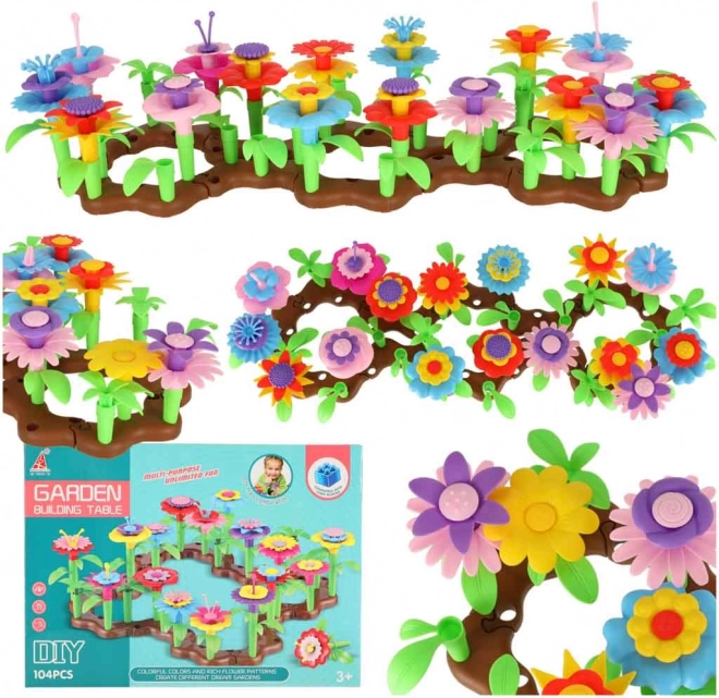 Set de construcție creativă Grădina de flori 104 piese