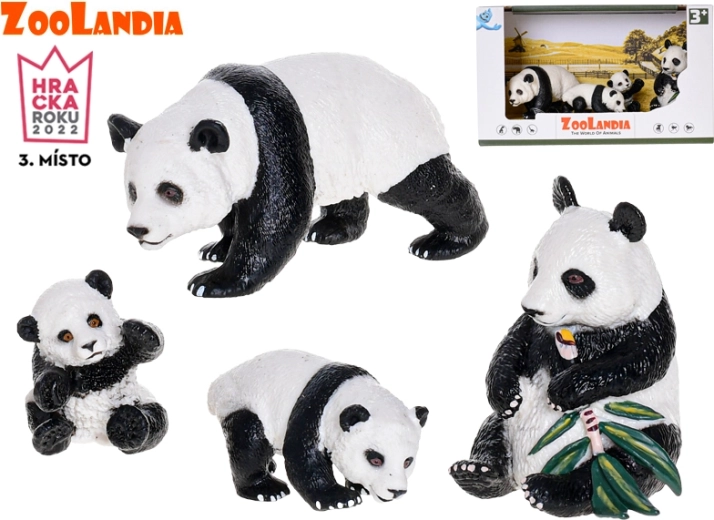 Zoolandia familia de panda – figurine în cutie