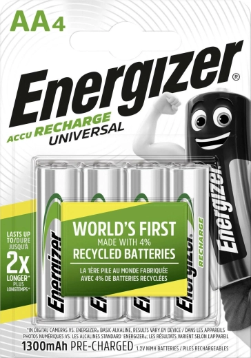 Energizer baterii reîncărcabile AA 1300 mAh, 4 buc