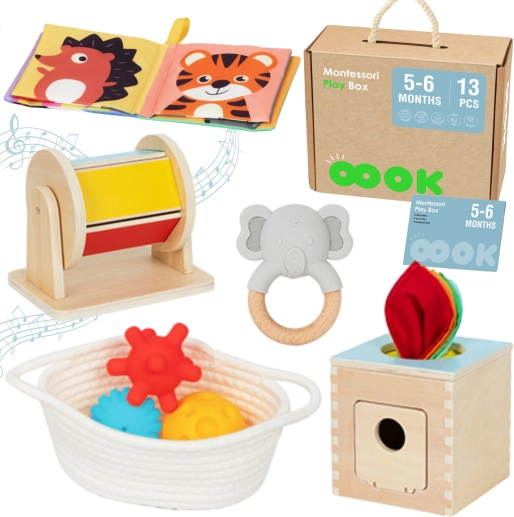 Cutie Educațională XXL Montessori pentru Copii 5-6 Luni