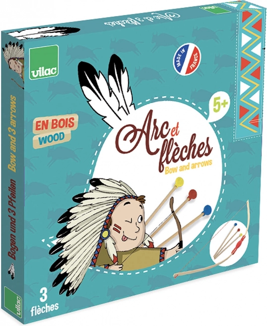 Set de tir cu arcul pentru copii din lemn, cu săgeți cu ventuze