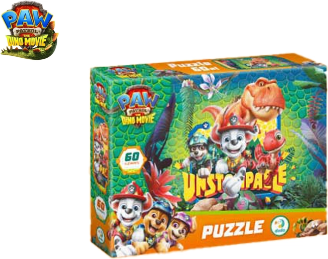 Puzzle Paw Patrol: The Dino Movie, 60 de piese, 32 × 23 cm