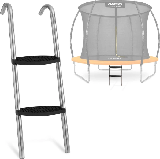 Neo-Sport scară pentru trambulină 6–8 ft (183–252 cm), 2 trepte