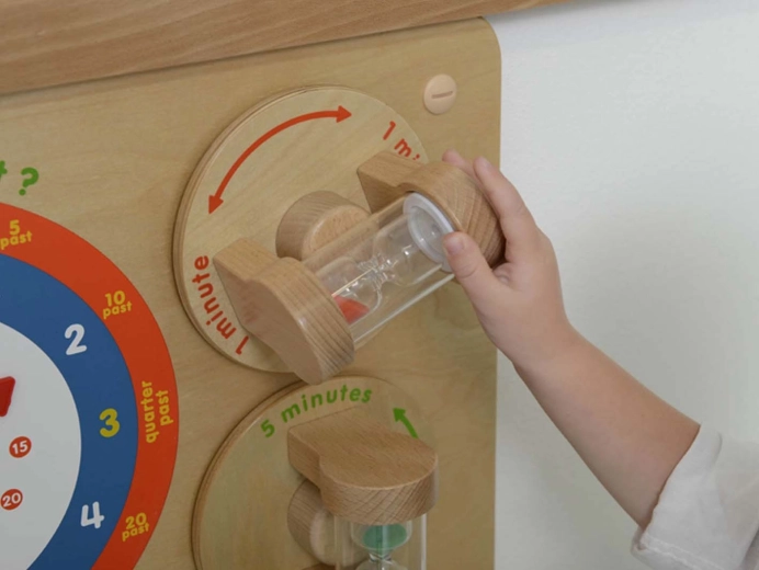 Clepsidre de 1 și 5 minute pentru perceperea duratei