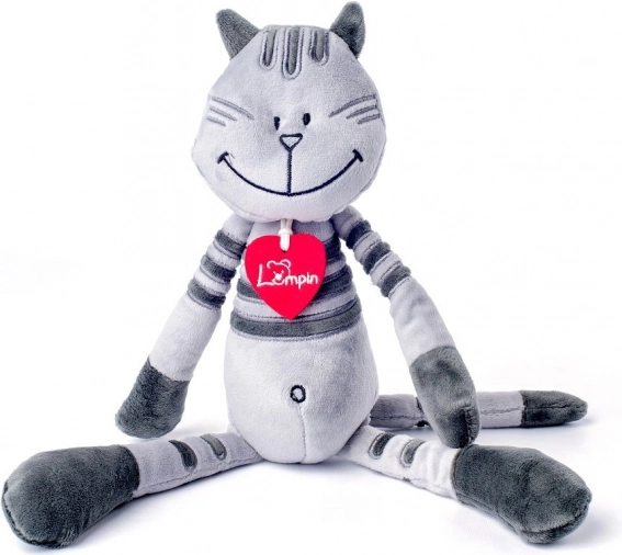 Motan de pluș Matteo, mărime medie – gri 38 cm
