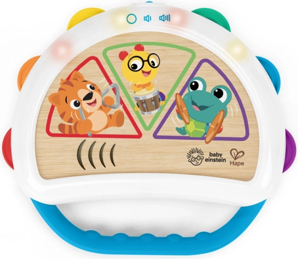 Tamburină pentru copii Tap & Shake Magic Touch de la Baby Einstein și Hape