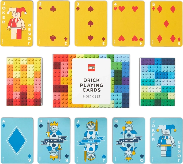 Set de cărți de joc LEGO – 2 pachete, 108 cărți