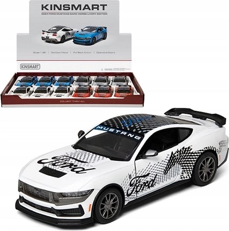 Ford Mustang Dark Horse 2024 model metalic 1:38 cu pull-back