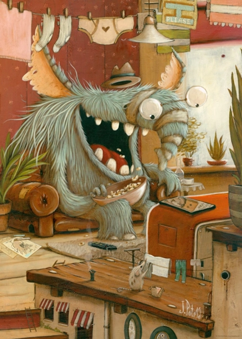 Puzzle HEYE Zozoville: Spălarea rufelor 1000 piese