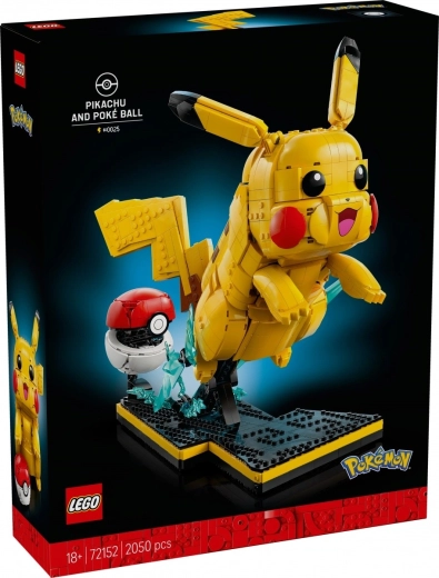 LEGO Pokémon Pikachu și Pokéball – model de colecție