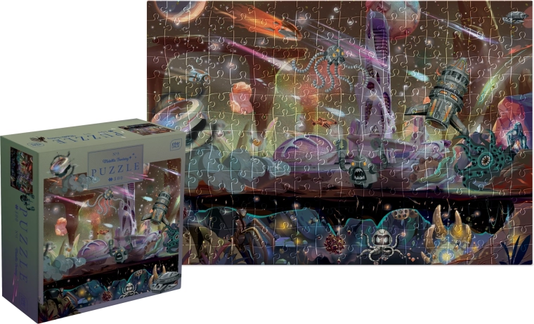 Puzzle Metallic Fantasy: expediție în spațiu 500 piese