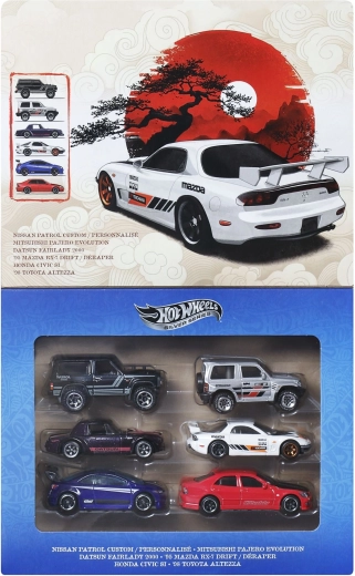 Hot Wheels Silver Series Streets of Japan – set de mașinuțe 1:64