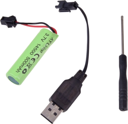 Acumulator reîncărcabil 3,7 V cu cablu USB
