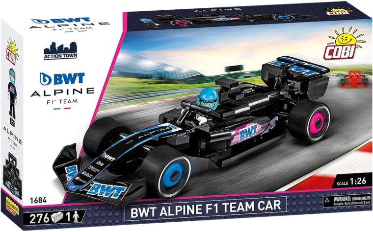 Aspect autentic al monopostului BWT Alpine F1 Team