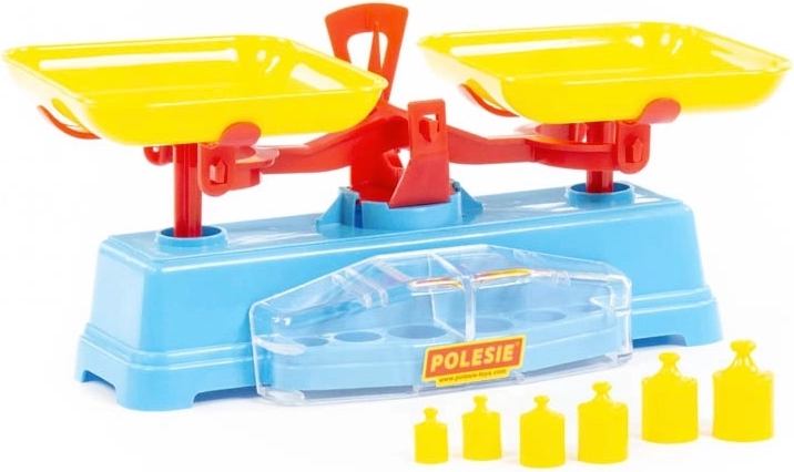 Cântar pentru copii cu greutăți POLESIE, din plastic, 28 cm