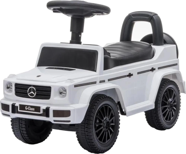 Mașinuță de împins pentru copii Mercedes-Benz G350d Buddy Toys, albă