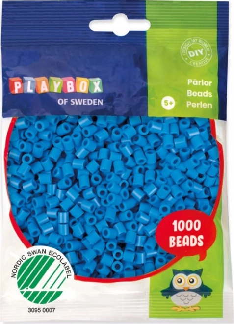 Mărgele de călcat Playbox - albastre 1000 bucăți