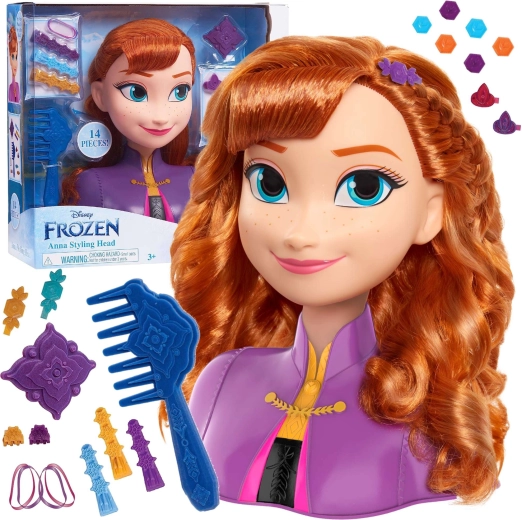 Disney Regatul de gheață – cap de coafat al prințesei Anna cu accesorii