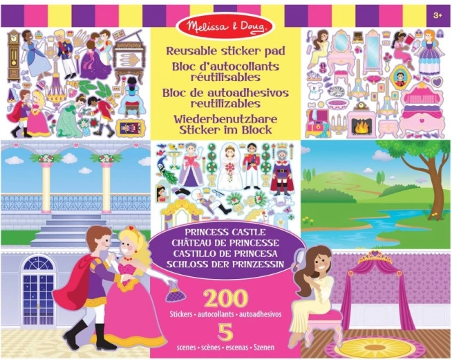 Autocolante reutilizabile – castelul prințeselor