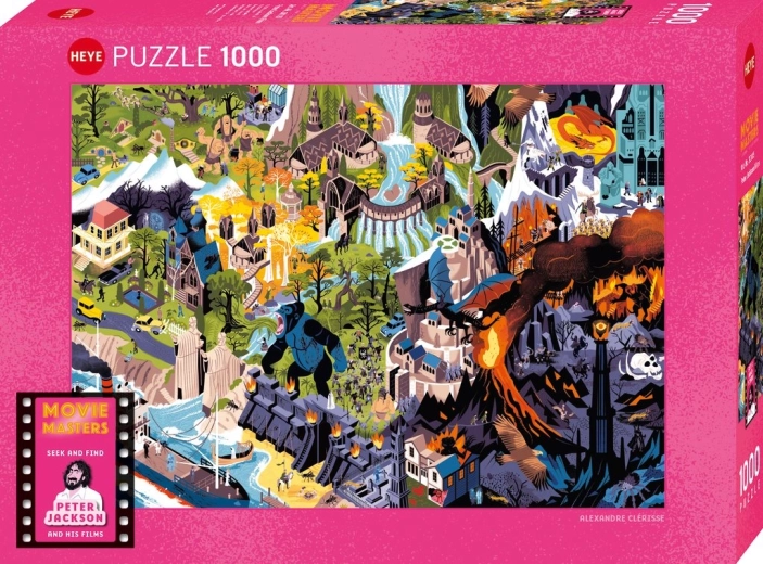 Puzzle HEYE Movie Masters: Filmele lui Peter Jackson, 1000 de piese