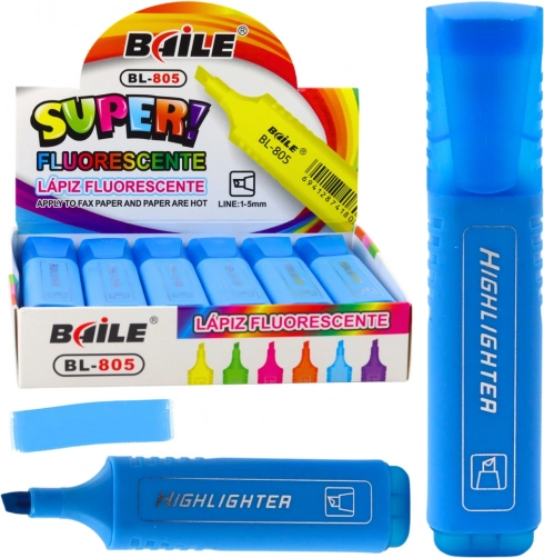 Sublinier neon intens albastru