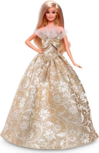 Rochie festivă alb-aurie
