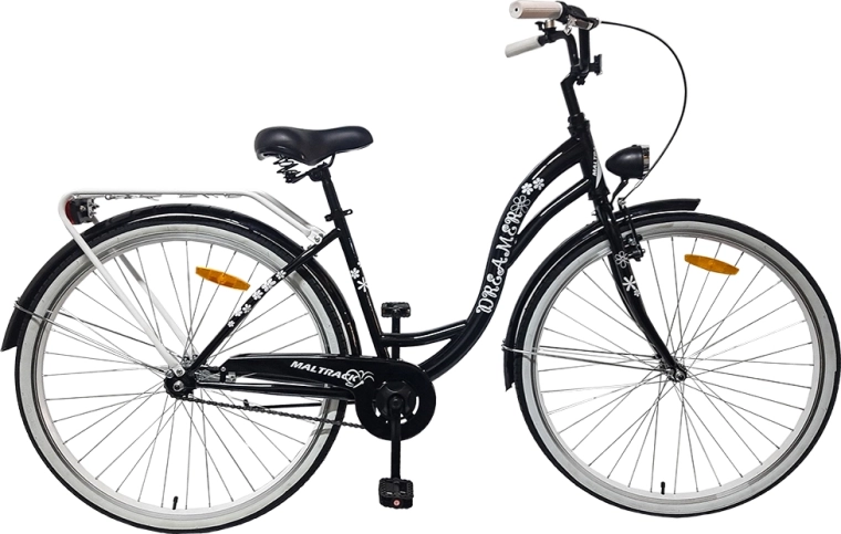 bicicletă urbană 28'' MalTrack SS, neagră + mentă