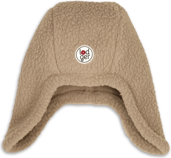 Căciulă de iarnă din fleece Lodger Teddy Beige 3–6 luni