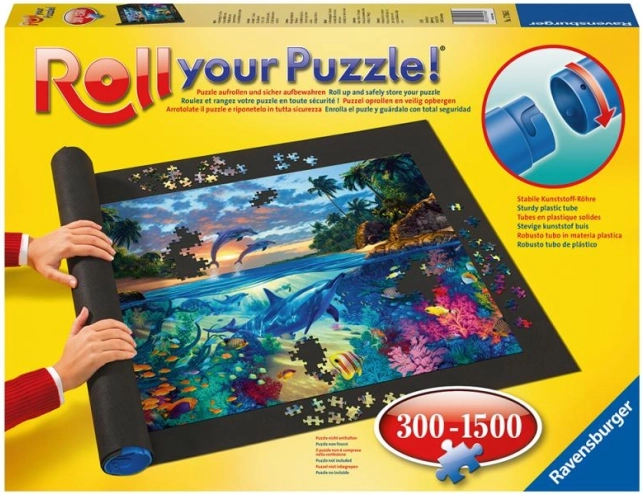 Ravensburger covoraș rulabil pentru puzzle 300–1500 piese (110 × 66 cm)