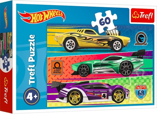 Puzzle HOT WHEELS cursă 60 piese
