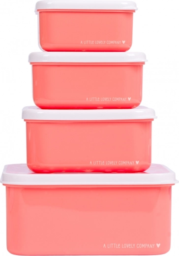 Set de patru cutii pentru gustări A Little Lovely Company – Distracție