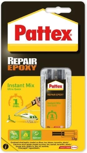 Adeziv epoxidic PATTEX Repair Universal 12 g – întărire rapidă în 1 minut