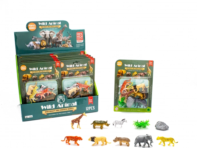 Set figurine animale sălbatice 10 buc 6 cm