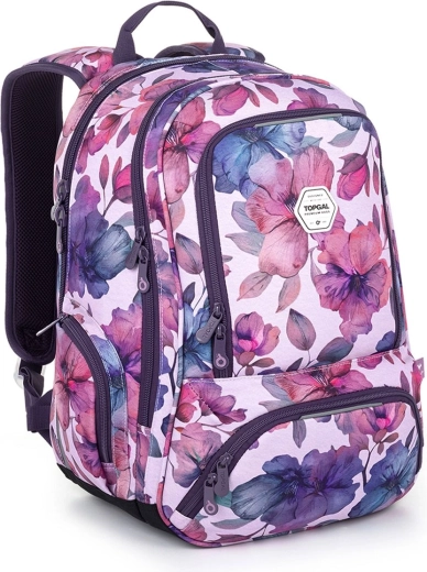 Rucsac pentru elevi Topgal Suri cu motiv floral