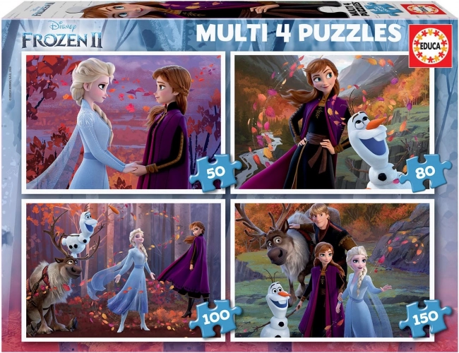 Educa Puzzle Regatul de Gheață 2, 4v1