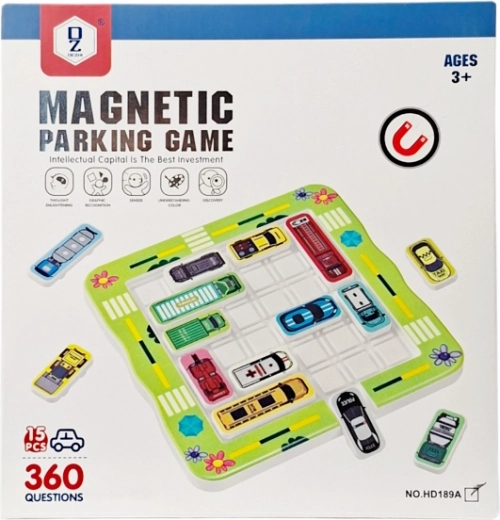 Joc logic magnetic „În parcare”