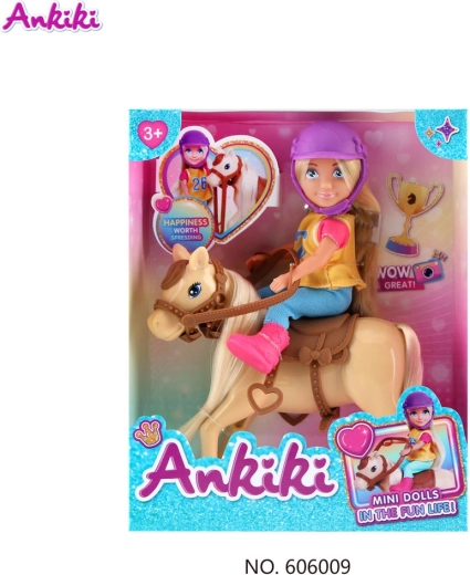 Păpușă Ankiki cu cal și accesorii