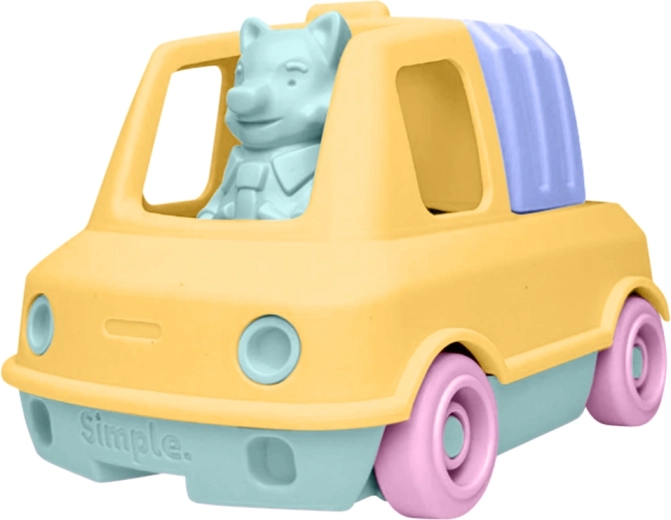 Simple. camion de gunoi portocaliu pentru copii, pentru nisip și apă