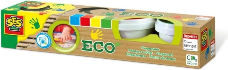 SES Eco vopsele pentru pictat cu degetele – 4 culori