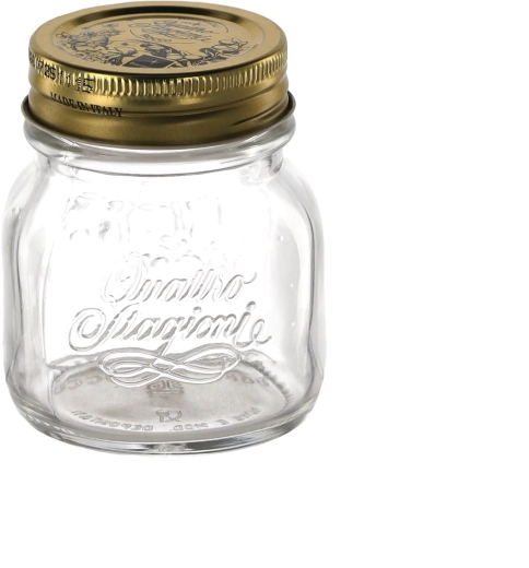 Borcan pentru conservare 150 ml cu capac filetat Ø 56 mm „4 anotimpuri” (12 buc.)