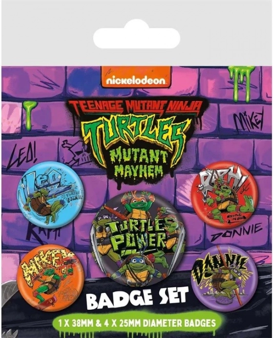 Set de insigne Țestoasele Ninja