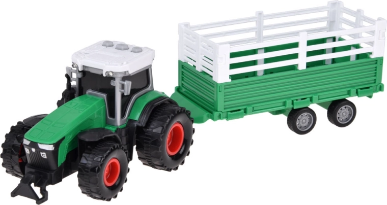 Tractor cu remorcă și butoane sonore